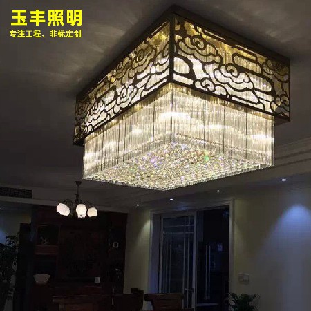 Glass crystal lamp of special-shaped large sales department