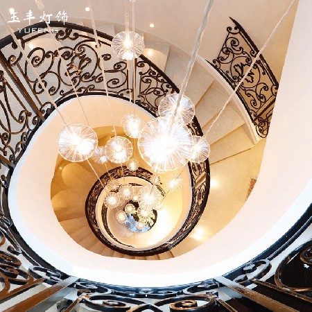 Villa staircase Chandelier